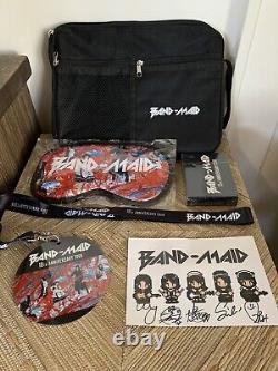 Band-Maid 10th Anniv USA Tour 2023 Ultimate VIP AUTOGRAPH Pixel Card Lanyard Set