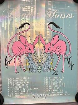 Band Of Horses Tour Poster Foil Signed By Band Boh 2024