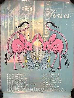 Band Of Horses Tour Poster Foil Signed By Band Boh 2024