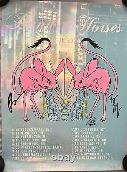 Band Of Horses Tour Poster Foil Signed By Band Boh 2024