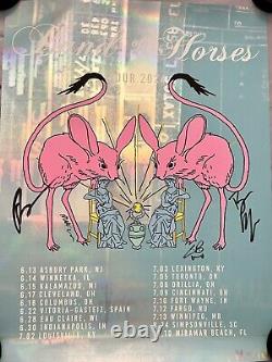 Band Of Horses Tour Poster Foil Signed By Band Boh 2024