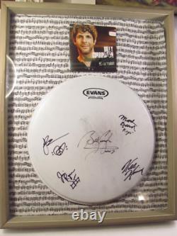 Billy Currington Autograph Drum Head & Band 21 x 17 Framed Display 2013 CD Tour