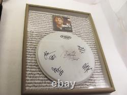 Billy Currington Autograph Drum Head & Band 21 x 17 Framed Display 2013 CD Tour
