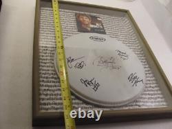 Billy Currington Autograph Drum Head & Band 21 x 17 Framed Display 2013 CD Tour