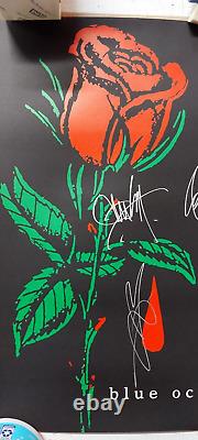 Blue October I Hope You're Happy 2018 Rose Art Tour Poster Signed by Band. RARE