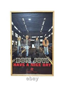 Bon Jovi Have A Nice Day AUTOGRAPH Band Tour Poster Ltd Ed #35/50 Custom Frame