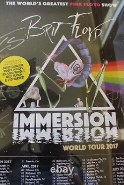 Brit Floyd 2017 Immersion World Tour Concert Poster Autographed by the Band