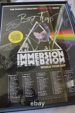 Brit Floyd 2017 Immersion World Tour Concert Poster Autographed by the Band