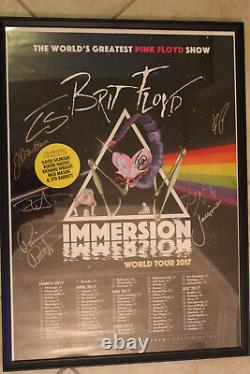 Brit Floyd 2017 Immersion World Tour Concert Poster Autographed by the Band