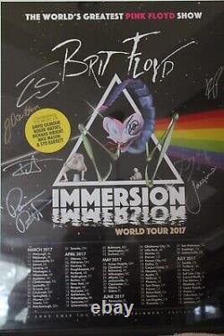 Brit Floyd 2017 Immersion World Tour Concert Poster Autographed by the Band