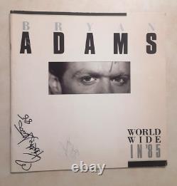 Bryan Adams World Wide in'85 Concert Tour Book SIGNED by Adams & Band