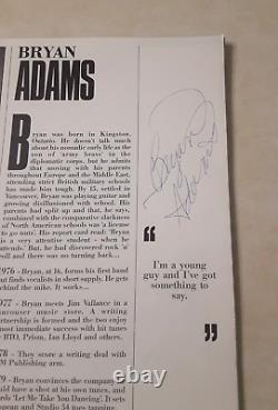 Bryan Adams World Wide in'85 Concert Tour Book SIGNED by Adams & Band