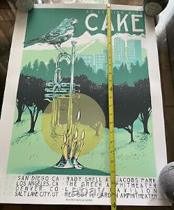 CAKE Band 2023 Tour Poster Nicholas Nocera Signed Limited Edtion #31 Of 400