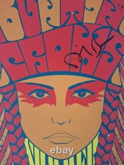 COUNTING CROWS CONCERT POSTER USA SUMMER TOUR 2014 SIGNED By BAND Kyle Baker ART