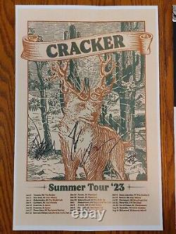 CRACKER the band SIGNED Autographed TOUR POSTER 2023 & Recher Theatre MD Lowery