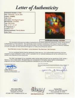 Coldplay Band X4 Signed Autograph Tour Program Book Chris Martin +3 Jsa Coa