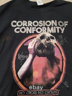 Corrosion of Conformity COC band SIGNED AUTOGRAPH official 2018 tour T Shirt #A