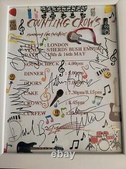 Counting Crows Satellires Tour 1997 London Autographed