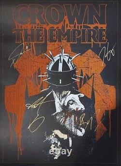 Crown The Empire 2024 Tour VIP Package Poster Signed/Autographed FULL BAND