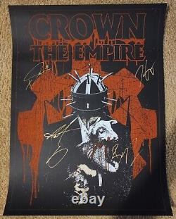 Crown The Empire 2024 Tour VIP Package Poster Signed/Autographed FULL BAND