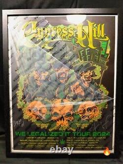 Cypress Hill Signed Framed 2024 We Legalized It Tour Poster Numbered Full Band