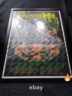 Cypress Hill Signed Framed 2024 We Legalized It Tour Poster Numbered Full Band