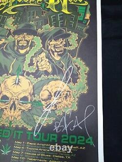 Cypress Hill Signed Framed 2024 We Legalized It Tour Poster Numbered Full Band