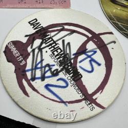 DAVE MATTHEWS DMB SINGER SIGNED AUTOGRAPHED TOUR PASS SUMMER 1998 Mississauga