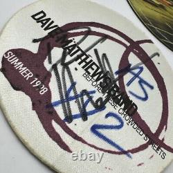 DAVE MATTHEWS DMB SINGER SIGNED AUTOGRAPHED TOUR PASS SUMMER 1998 Mississauga