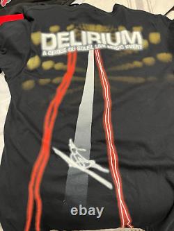 DELIRIUM A Cirque Du Soleil Live Music Event Vintage Tour Band SIGNED T-Shirt M
