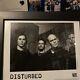 Disturbed Full Band Hand Signed 8x10 Photo Autograph Authentic First Tour