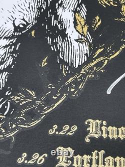 DOWN Poster 18x24 San Antonio TX 4-1 2025 Tour Black Gold Authentic Autographed