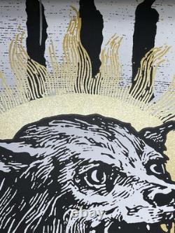 DOWN Poster 18x24 San Antonio TX 4-1 2025 Tour Black Gold Authentic Autographed