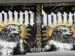 DOWN Poster 18x24 San Antonio TX 4-1 2025 Tour Black Gold Authentic Autographed