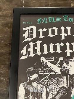 DROPKICK MURPHYS Official FRAMED Signed Tour Poster Fall 2023