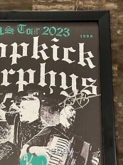 DROPKICK MURPHYS Official FRAMED Signed Tour Poster Fall 2023