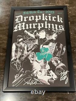 DROPKICK MURPHYS Official FRAMED Signed Tour Poster Fall 2023