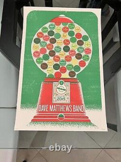 Dave Matthews Band 2015 Summer Tour Poster #99/1500 Signed & Numbered