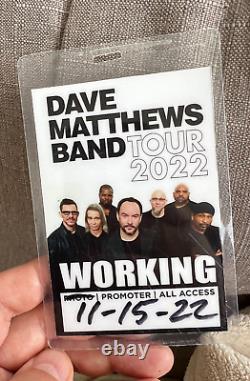 Dave Matthews Band 2022 Tour Signed Poster & Pass Chicago United Center Concert