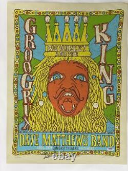 Dave Matthews Band Signed Autograph 18x24 Big Whiskey Concert Tour Poster Psa