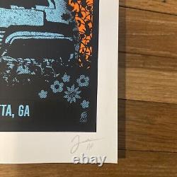 Dave Matthews Band poster 2021 TOUR Alpharetta Atlanta GA Methane SIGNED