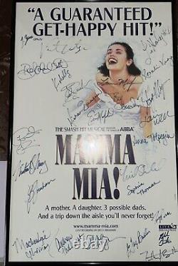 David Harris Personal Collection MAMMA MIA! Tour Poster Signed By Cast ABBA