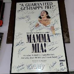 David Harris Personal Collection MAMMA MIA! Tour Poster Signed By Cast ABBA