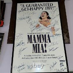 David Harris Personal Collection MAMMA MIA! Tour Poster Signed By Cast ABBA