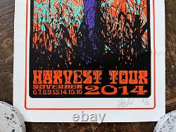 David Nelson Band 2014 Artist Signed / Numbered Concert Harvest Tour Poster
