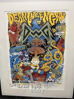 Dean Ween Group 2016 Tour Billboard. Autographed By Whole Band. #86 Of 100 Made