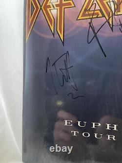 Def Leppard Euphoria Tour Book Program Autographed By Entire Band 1999