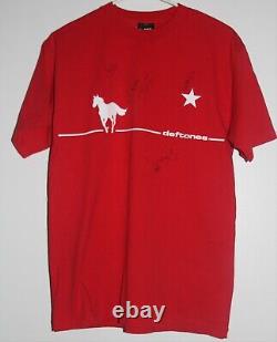 Deftones SIGNED White Pony 2000 Tour Vintage T-Shirt ALL MEMBERS Very Rare