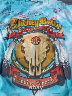 Dickey Betts & Band Members Signed Concert t-shirt2003 Tour