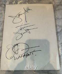 Door Sign for Warrant's 1991/92 Blood Sweat and Beers Tour BAND AUTOGRAPHED